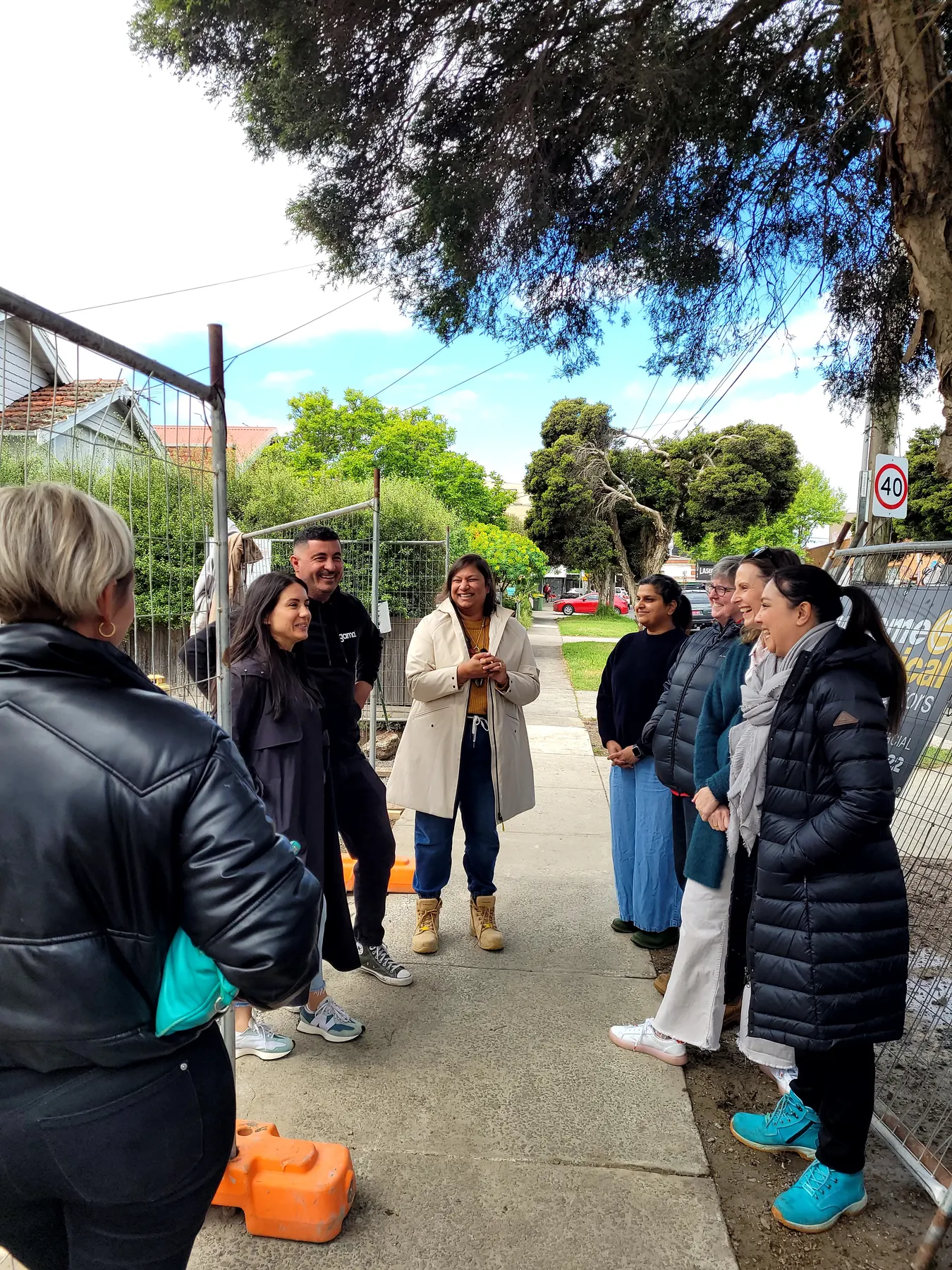 Benjamin House site tour, Thornbury