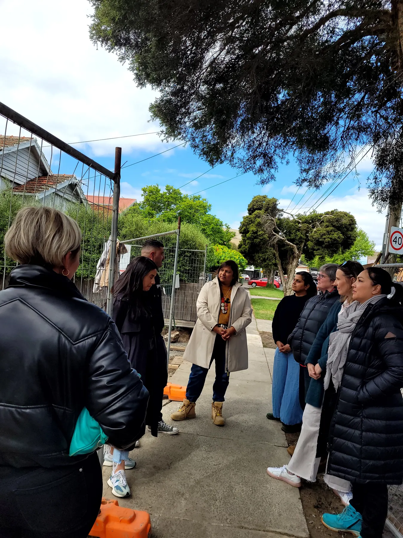 Benjamin House site tour, Thornbury