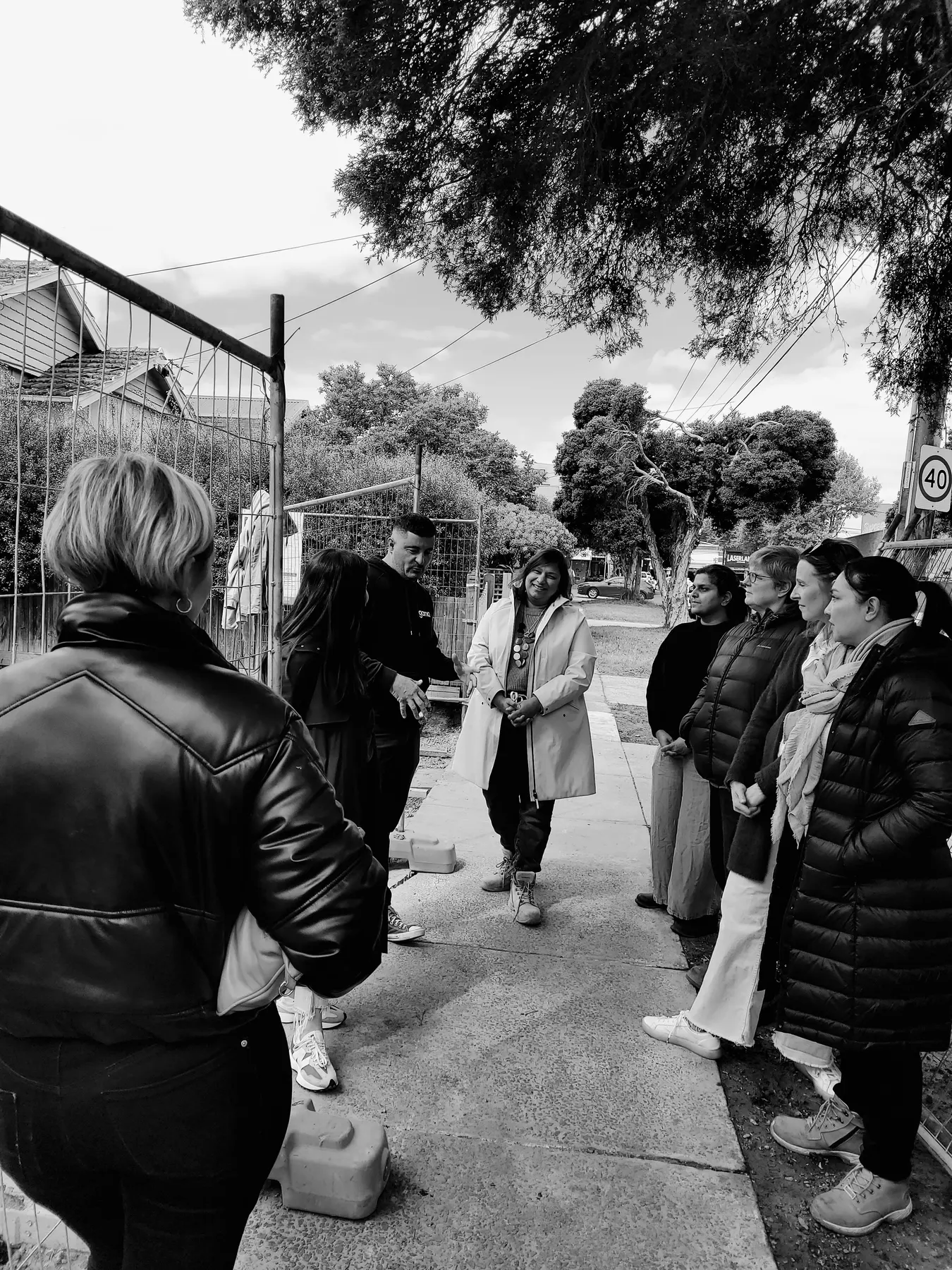 Benjamin House site tour, Thornbury